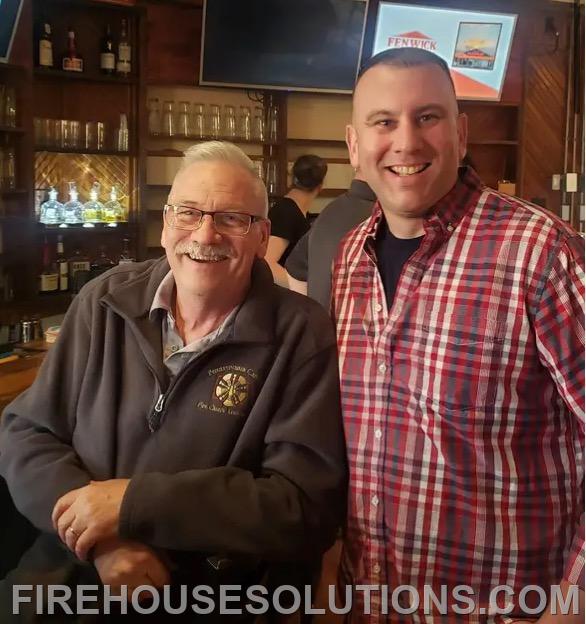 Past Presidents of the PACFCA, Fire Chiefs Jay Delaney and Dustin Ulrich. 