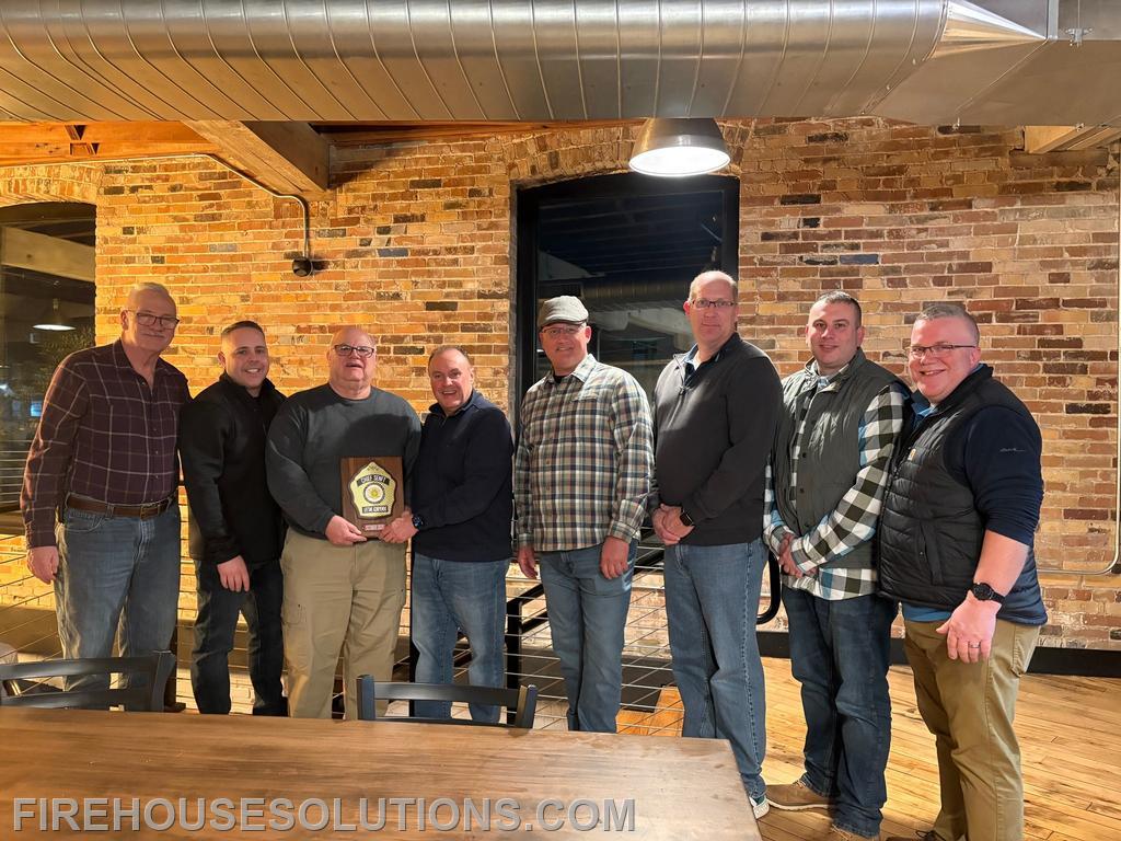 Fire Chief John Senft (ret) received the PACFCA Lifetime Achievement Award in Williamsport, PA. January 2026.