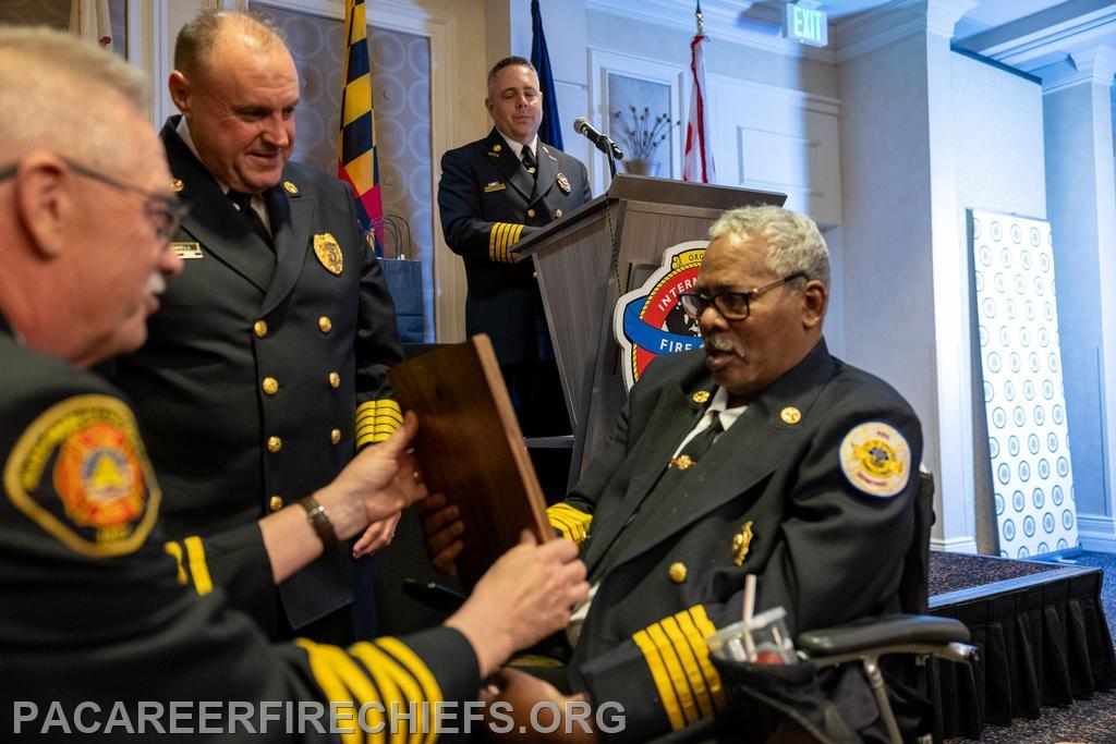 PACFCA Presidents Commissioner Johnson, Chief Delaney, and Chief O'Donnell. April 2026. 