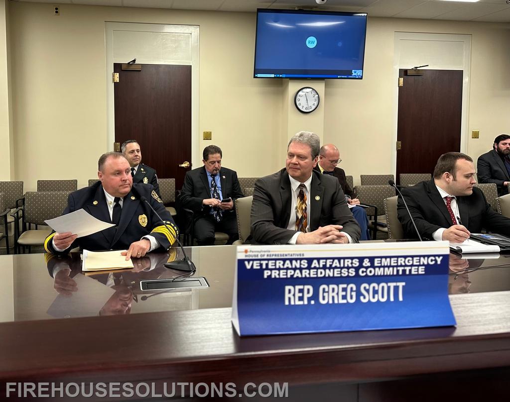 Fire Chief Thomas O'Donnell testifying before the PA House Members. May 2023.